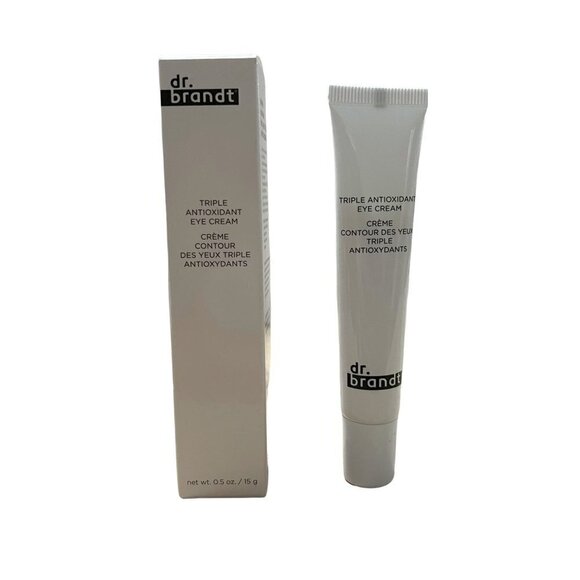 Dr. Brandt BNIB Triple Antioxidant Hydrating Vitamin C Green Tea Eye Cream .5oz - Picture 2 of 9
